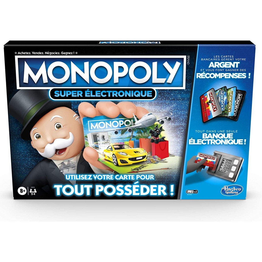 Jeu de société Monopoly Monde HASBRO Electronique Complet - SOS doudou