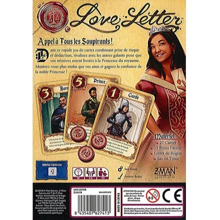 Love Letter - Jeux de société - Zman Games - Z-man Games