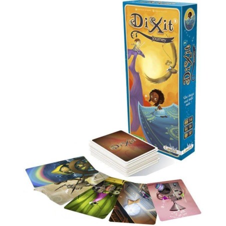 Libbelud Jeu Dixit - jeu de société - Extension Journey - - 8 ans et plus -  Label Emmaüs