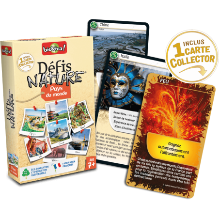 Défis Nature - Pays du Monde - Jeux de société - Bioviva Editions