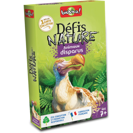 Défis Nature - Animaux Disparus - Jeux de société - Bioviva Editions