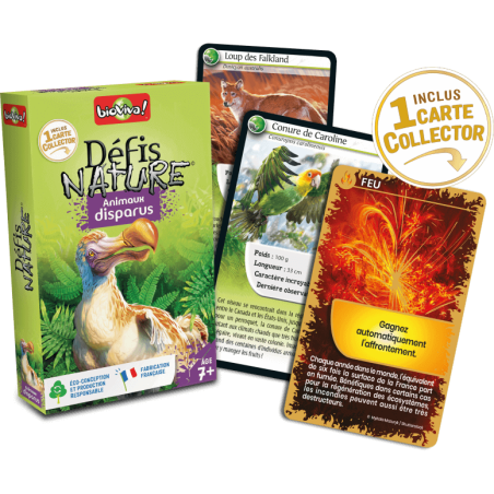 Défis Nature - Animaux Disparus - Jeux de société - Bioviva Editions
