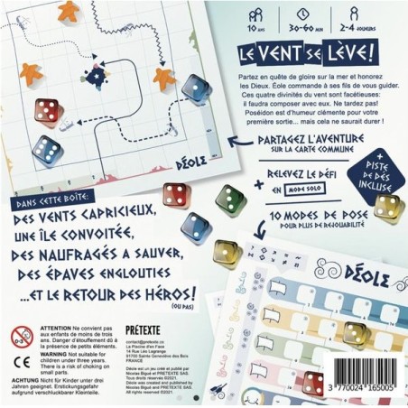 Déole - Jeu de course et de Roll & Write - Prétexte