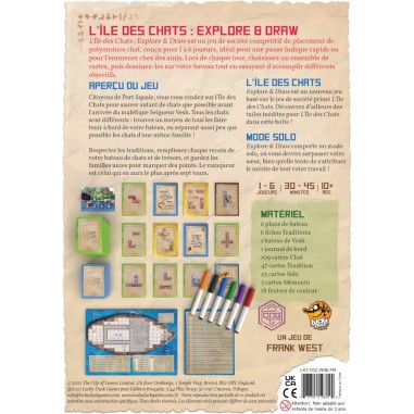 L'Île des Chats - Explore & Draw - Jeux de société - Lucky Duck Games