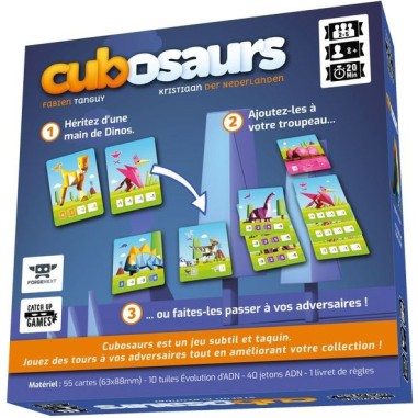 Jeu Cubosaurs - Jeu de société sur le thème des dinosaures - Catch Up Games