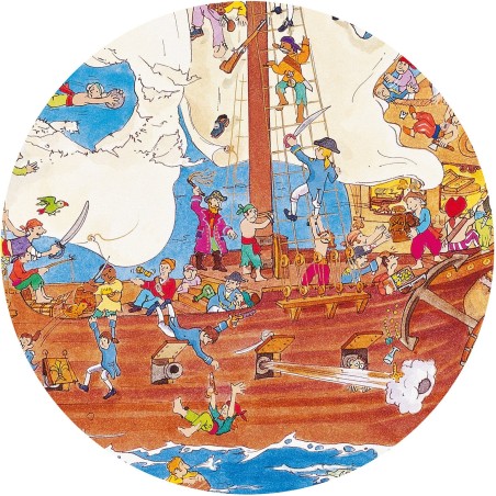 Puzzle observation - Les pirates - 100 pièces - Jeux classiques - Jeux de société - Djeco