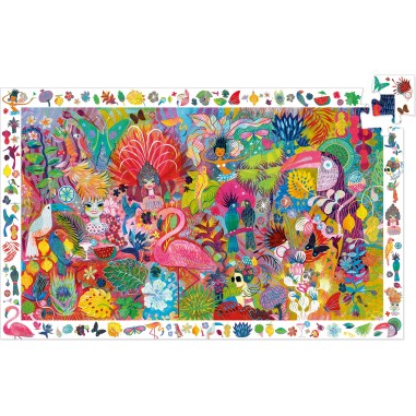Puzzle Observation - Carnaval de Rio – 200 Pièces - Jeux de société Enfants - Djeco