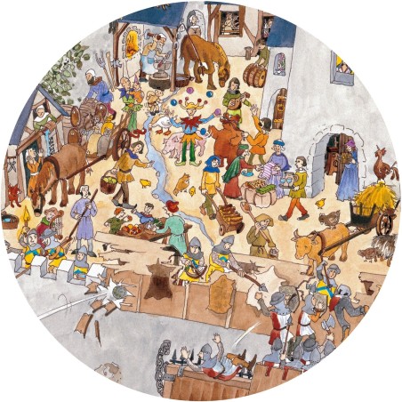 Puzzle observation - le château fort - 100 pièces - Jeux classiques - Jeux de société - Djeco
