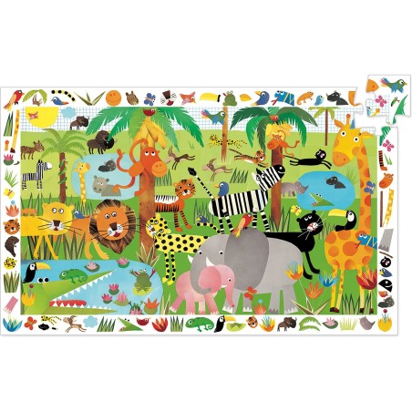 Puzzle observation - Jungle - 35 pièces - Jeux classiques - Jeux de société - Djeco