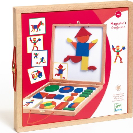 Magnétique Bois: Coffret Geoformes - Jeu de société - Djeco
