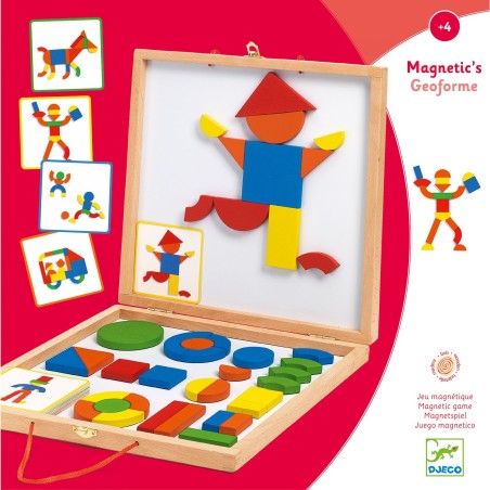 Magnétique Bois: Coffret Geoformes - Jeu de société - Djeco