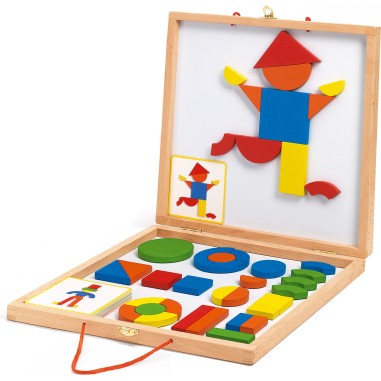 Magnétique Bois: Coffret Geoformes - Jeu de société - Djeco