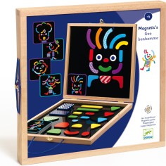 DJ03136 - Jeu magnétique en bois - Geobonhomme - Djeco