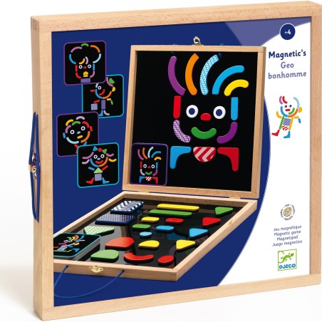 Magnétique Bois: Geobonhomme - Jeu de société - Djeco