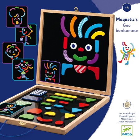 Magnétique Bois: Geobonhomme - Jeu de société - Djeco