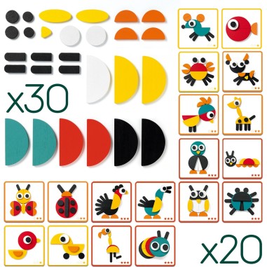 Ze Geoanimo - jeu de formes et couleurs - 3 ans - Djeco