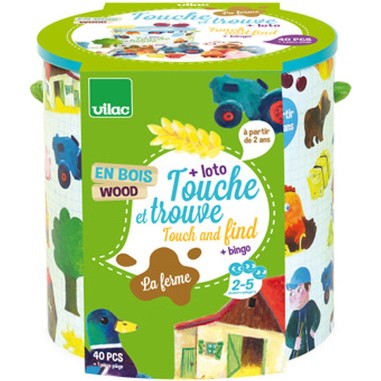 Touche et Trouve - La Ferme - Jeux enfants - Vilac