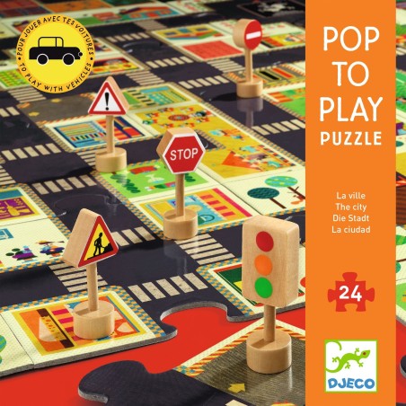 Puzzle Géant - La Ville - Jeu de société - Djeco
