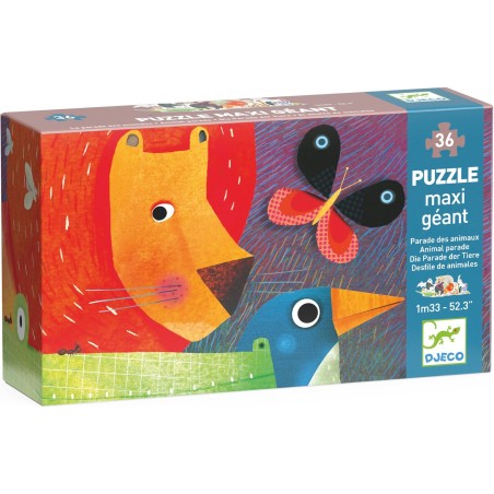 Puzzle Geant La parade des Animaux- 36 pièces - Jeux classiques - Jeux de société - Djeco