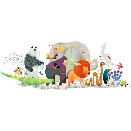 Puzzle Geant La parade des Animaux- 36 pièces - Jeux classiques - Jeux de société - Djeco