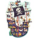 Puzzle Geant : Le Bateau des Pirates – 36 Pièces - Djeco