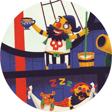 Puzzle Geant : Le Bateau des Pirates – 36 Pièces - Jeux classiques - Djeco