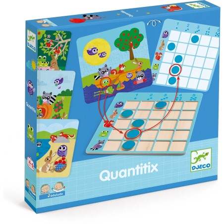 Eduludo - Quantitix - Jeux de société Enfants - Djeco