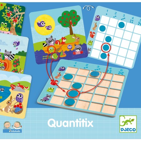 Eduludo - Quantitix - Jeux de société Enfants - Djeco