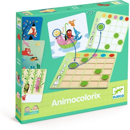 Eduludo - Animocolorix - Jeux de société Enfants - Djeco