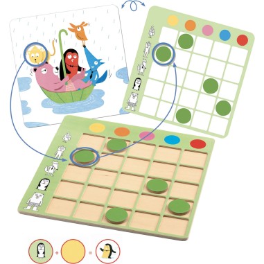 Eduludo - Animocolorix - Jeux de société Enfants - Djeco