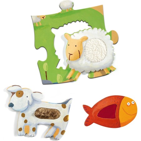 Puzzle tactilo Géant la Ferme - Jeux classiques - Jeux de société - Djeco