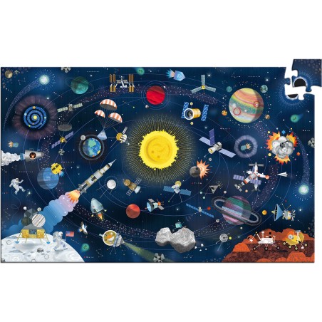 Puzzle Observation – L’Espace + Livret – 200 Pièces - Jeux de société - Djeco