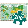 Puzzle 200 pièces - Puzzle observation : Les monuments du monde - Djeco