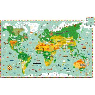 Puzzle Observation - Tour du monde - 200 pièces - Jeux classiques