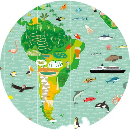 Puzzle Observation - Tour du monde - 200 pièces - Jeux classiques - Jeux de société - Djeco