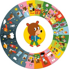 Puzzle Geant - La Journée - Jeux de société Enfants - Djeco 2