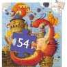 Puzzle silhouette - Vaillant et les dragons - 54 pcs - DJ07256 - Djeco