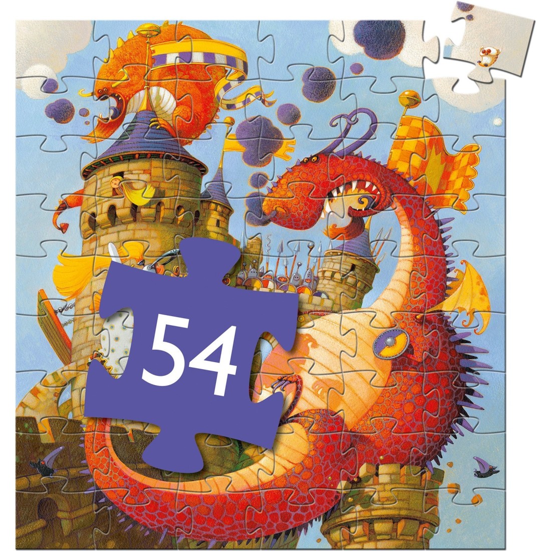 Puzzle Silhouette - Le Glacier Djeco-07264 16 pièces Puzzles - Animaux en  BD et dessins - /Planet'Puzzles