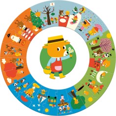 Puzzle Géant L'Année by - Jeu Ludique Pour Apprendre les Saisons - Djeco 2