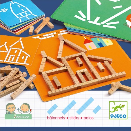 Eduludo - Bâtonnets - Jeu de société - Djeco