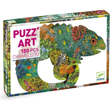 Puzz'art - Chameleon - 150 pièces - Jeux Enfants - Djeco