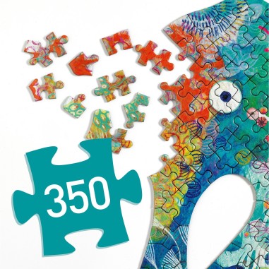 Puzzle Puzz'Art - Sea Horse: 350 pièces - Jeux classiques - Djeco