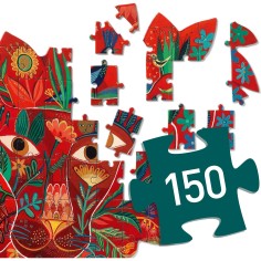 Puzz'art - Lion - 150 Pièces - Jeux de société Enfants - Djeco 2