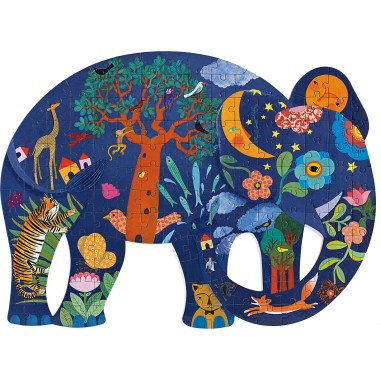 Puzzle Eléphant Puzz'Art pour les Enfants 150 Pièces - Djeco