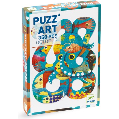 Puzz'art - Octopus - 350 pièces - Jeux classiques - Djeco