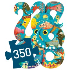 Puzz'art - Octopus - 350 pièces - Jeux classiques - Djeco 2