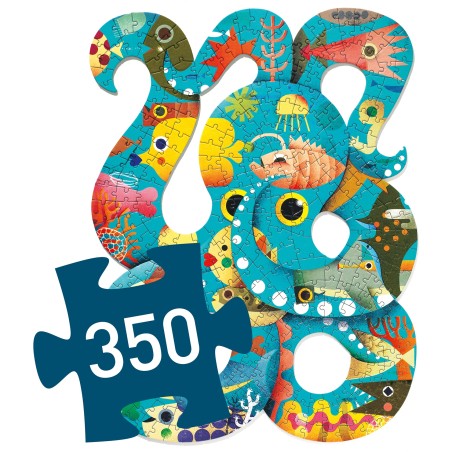 Puzz'art - Octopus - 350 pièces - Jeux classiques - Djeco