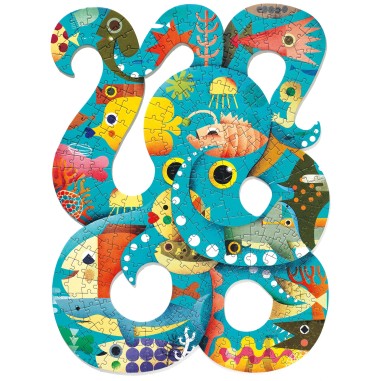 Puzz'art - Octopus - 350 pièces - Jeux classiques - Djeco