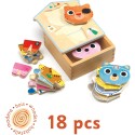 Dressup-mix 6 puzzles de 3 pièces - Djeco