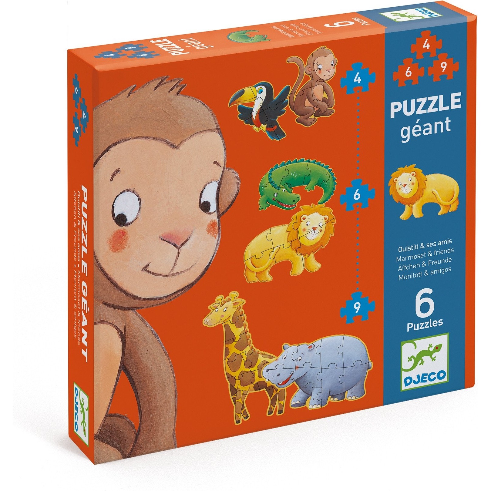 Puzzle géant Ouistiti et ses amis Djeco